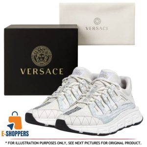 Versace Trigreca Sneakers White Gold (Size: 44)