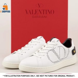 Valentino Garavani Leather Sneakers (Size :43)