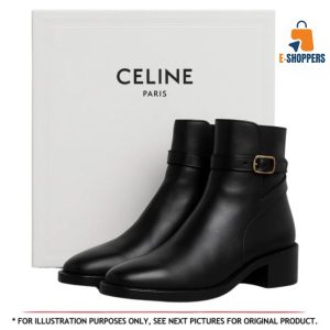 Celine Paris (Jodhpur Ankle Boot 45) Calfskin Leather (Size: 38)
