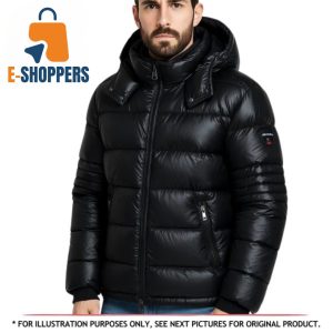 Pajar Canada Dorchester Black Down Puffer Jacket – Men’s Medium – Insulated Hooded Winter Coat