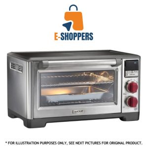 Wolf Gourmet Elite Countertop Convection Toaster Oven (WGCO150S-C) – 7 Cooking Modes, Stainless Steel Finish