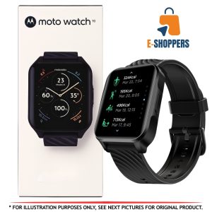 Motorola Moto Watch 70 – Smart Fitness Tracker with Heart Rate & Sleep Monitoring – Black