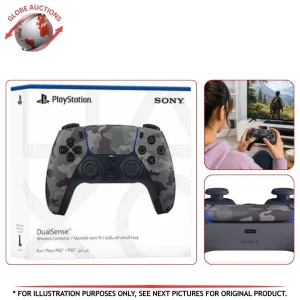 Sony Playstation-5 DualSense Wireless Controller - Grey Camouflage