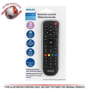Programmable 3-Device Universal Remote Control (Preprogramed Samsung Roku Box)