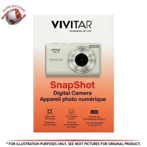 Vivitar VES124 SnapShot Digital Camera 2.4" Screen White