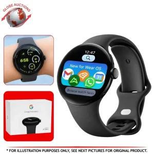 Google Pixel Gps Smartwatch 41mm - Stainless Steel w/ Obsidian Active Band