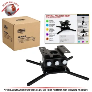 Strong Universal Fine-Adjust Projector Mount, 50-Lb Capacity, Black