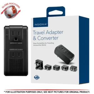 Insignia Travel Adapter +Converter Universal Multi Plug Set (NS-MTCA-C) Open Box