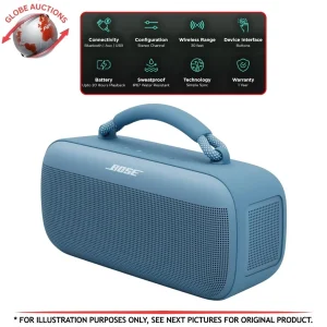 Bose SoundLink Max Portable Speaker - Blue w/ Cable & Pouch (Model 442368)