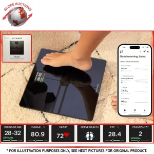 Withings Body Comp Wi-Fi Smart Scale Complete Body Analysis - Black (WBS12)