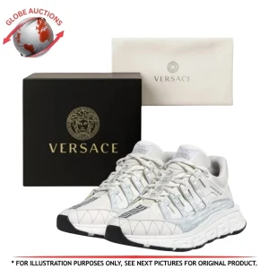 Versace Trigreca Sneakers White Gold (Size: 44)