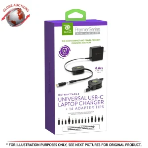 ReTrak Premier Series 67-W Retractable Universal USB-C Laptop Charger