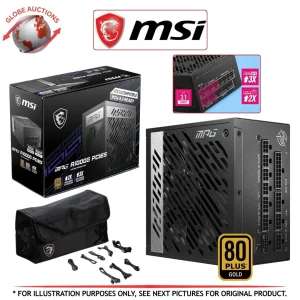 MSI MPG PCIE-5 80 Plus Gold 1000W Full Modular ATX 3.0 Gaming Power Supply MSI M