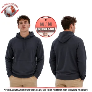 Kirkland Signature Men's Active Pullover Hoodie– Blue (Size: M)