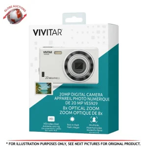 Vivitar VES829 20MP Digital Camera 8x Optical Zoom Silver