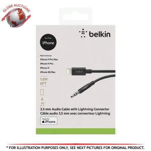 Belkin MFi-Certified 3.5mm Audio Cable for iPhone w/ Lightning 6FT Black