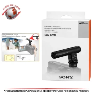 Sony ECM-GZ1M Gunzoom Microphone for Camera with Windscreen & Pouch