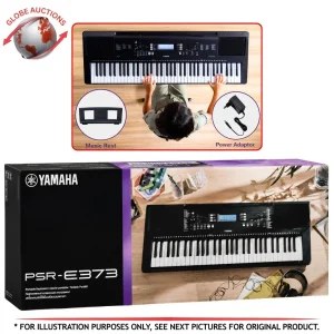Yamaha 61-Key Portable Digital Electric Keyboard with Charger (Model PSR-E373)