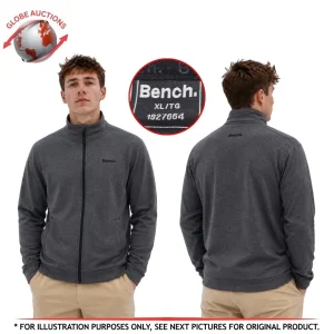 Bench full-zip fleece high collar jacket (Size: XL) Bonded softshell fabric