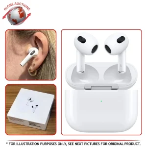 Apple Airpods(Gen-3) With MagSafe Charging Case - White (Model: A2897)