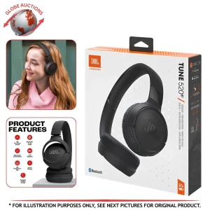 JBL Tune 520BT On-Ear Sound Isolating Wireless Headphones - Black