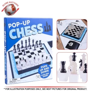 Pop-Up Chess: Compact, Foldable and Travel-Friendly Chess Set Pop-Up Chess