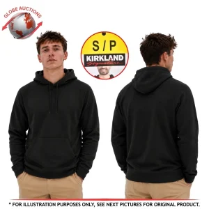 Kirkland Signature Men's Active Pullover Hoodie– Black(Size: S)