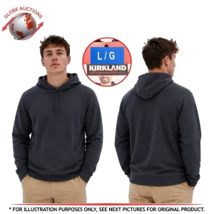 Kirkland Signature Men's Active Pullover Hoodie– Blue (Size: L)