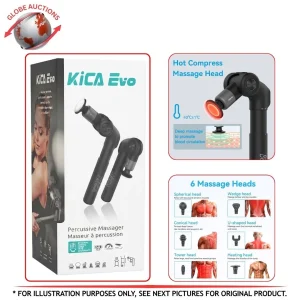 KICA Evo Professional Deep Tissue Percussion Massager Gun with 6 Attachements