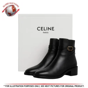 Celine Paris (Jodhpur Ankle Boot 45) Calfskin Leather (Size: 38)