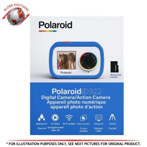 Polaroid iD922 4K Dual Screen Waterproof Action Camera Kit 32GB + Tripod