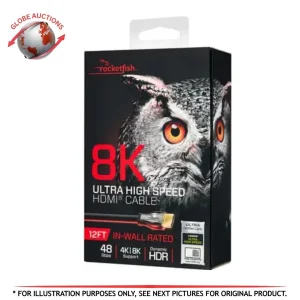 Rocketfish 8K Ultra High Speed HDMI Cable 12 ft (3.7 m) – RF-HG12N19-C