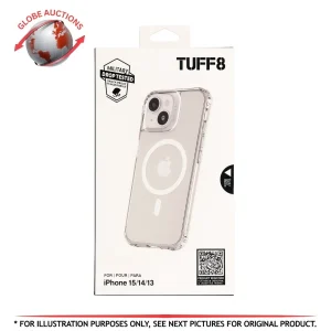 TUFF8 Military Drop-Tested Clear MagSafe Case – iPhone 15 / 14 / 13