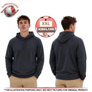 Kirkland Signature Men's Active Pullover Hoodie– Blue (Size: XXL)