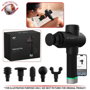 Hypervolt 2-Pro Percussion Bluetooth Device Hand-Held Massager W/ 5 Attachments