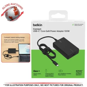 Belkin Connect USB-C Core GaN Power Adapter 100W (INC016)