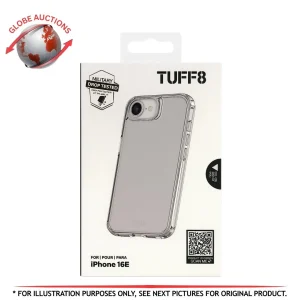 Tuff8 Rugged Fitted Hard Shell Case for iPhone 16E - Clear