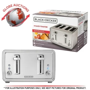Black & Decker 1500-Watt Toaster - 4-Slice (TR4900SSD) Stainless Steel