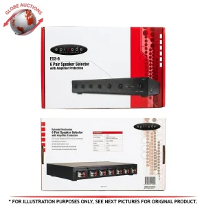 Episode 6-Pair Speaker Zone Selector with Built in Amplifier Protection (ESS-6)