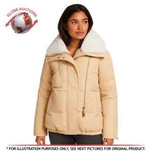 Nicole Benisti Camden Cream Puffer Jacket – Shearling Collar & Inner Vest (SI...