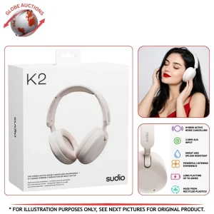 Sudio Audio K2 Over-Ear Noise Cancelling Wireless Headphones - White