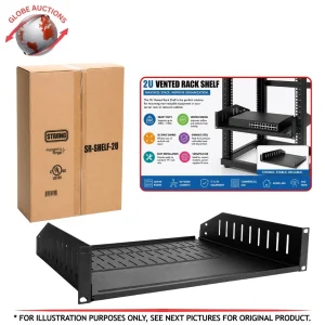 STRONG 2U STEEL SHELF RACK STRONG Vented Rack Mount Shelf (Model: SR-SHELF-2U)