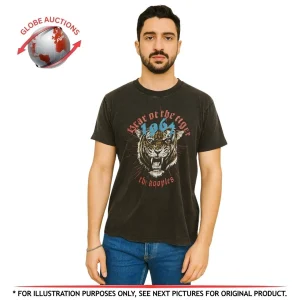 The Kooples X Sport “Heart of the Tiger 1962” Graphic T-Shirt Black Size 2