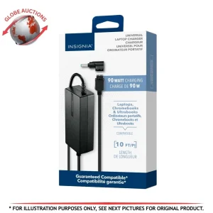 Insignia 90W Universal Laptop Charger Adapter NS-PWLC591-C 10ft Cable