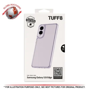 TUFF8 Fitted Hard Shell Case for  Samsung Galaxy S25 Edge - Clear