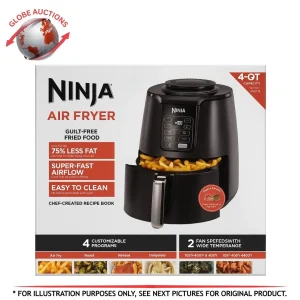 Ninja AF101 4-Qt Air Fryer – 1550W Digital Control, Black, 4-in-1 Cooking