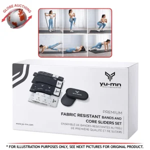 Premium Fitness Fabric Resistance Bands Core Sliders Set Yu-mn Resistance Band