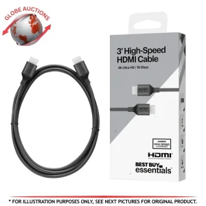 Best Buy Essentials 3ft High Speed HDMI Cable 4K 18Gbps BE SF1152 C