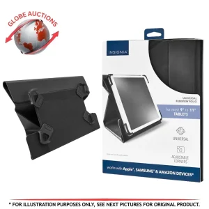 Insignia Universal FlexView Folio Case for 9 to 11 Inch Tablets (NS UF10B C)
