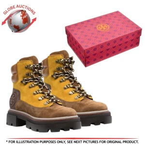 Tory Burch Miller Brown Suede Lug Hiker Hiking Boots (US SIZE:8)